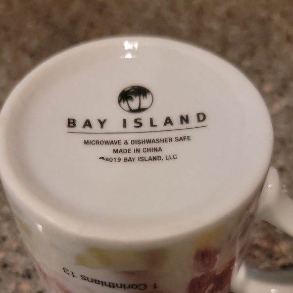 Bay Island Floral Mug with Inspirational Quote - Picture 3 of 6